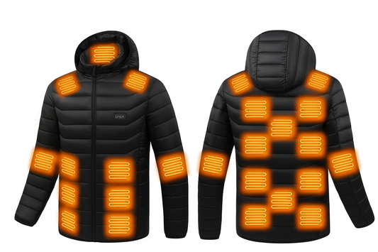 ArcticComfort™ 21-Zone Heated Jacket — Intelligent Warmth. Effortless Style.
