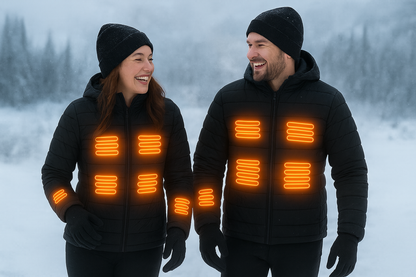 ArcticComfort™ 21-Zone Heated Jacket — Intelligent Warmth. Effortless Style.